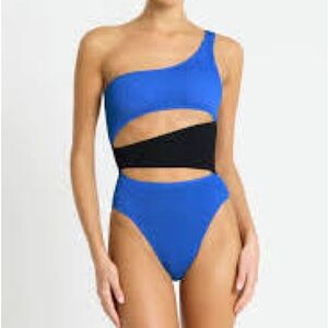 Bond-eye Splice Rico One-Piece Swimsuit | Cobalt & Black | NWT